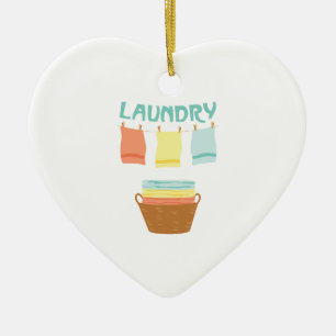 Laundry Ceramic Ornament