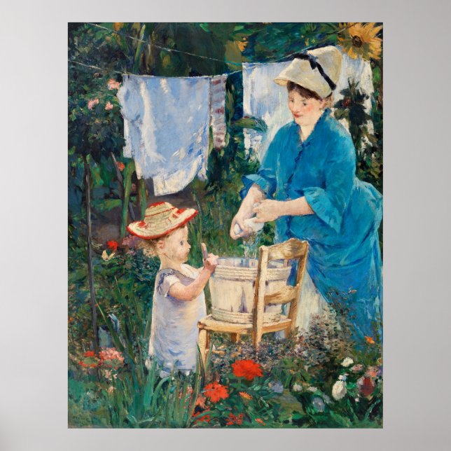 Laundry Day ,Famous Painting Poster (Front)