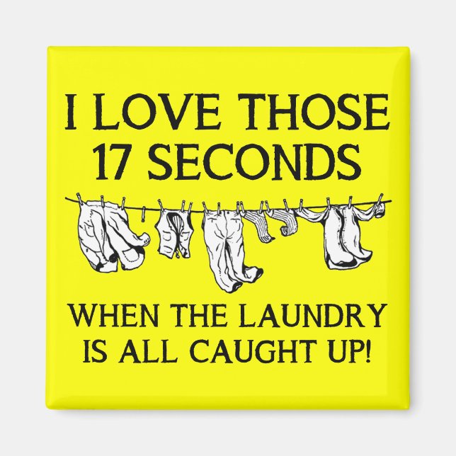Laundry Day Funny Fridge Magnet (Front)
