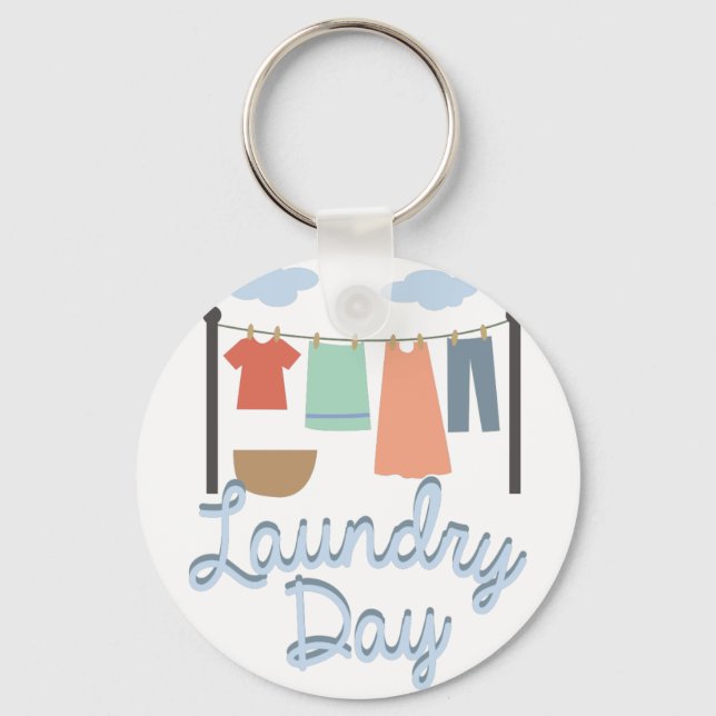 Laundry Day Key Ring (Front)