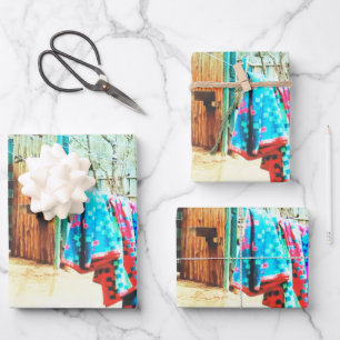 Laundry Day Nairobi Wrapping Paper Sheet