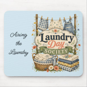 Laundry Day Society Cottagecore Florals Mouse Pad