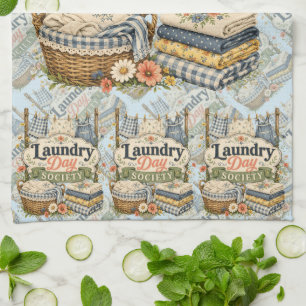 Laundry Day Society Cottagecore Florals Tea Towel