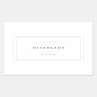 Laundry Detergent Label Stickers