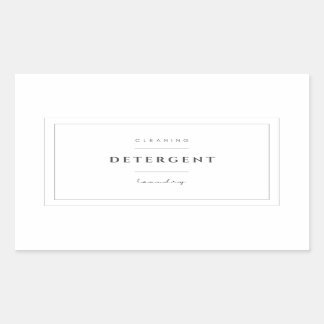 Laundry Detergent Label Stickers