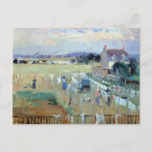 Laundry drying by Berthe Morisot Postcard