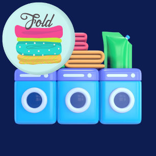 Laundry Folded Towels Magnet