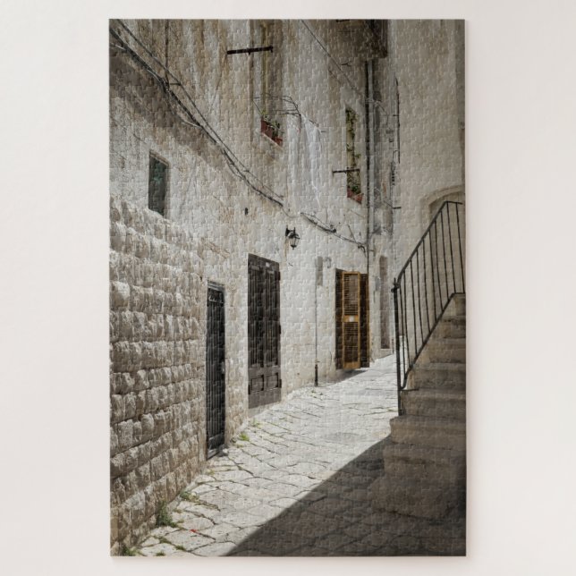 Laundry hanging to dry in an alley in Italy Jigsaw Puzzle (Vertical)