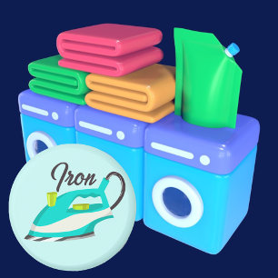Laundry Iron Magnet