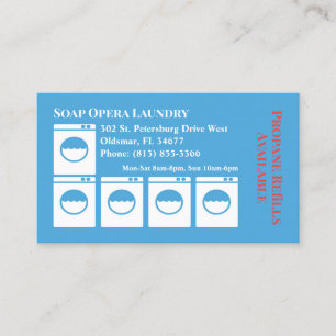 Laundry Laundromat Business Card