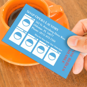 Laundry Laundromat Business Card