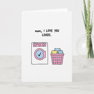 Laundry Love Mom Art Card