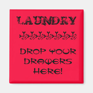 Laundry Magnet - Drop Your Drawers Here!