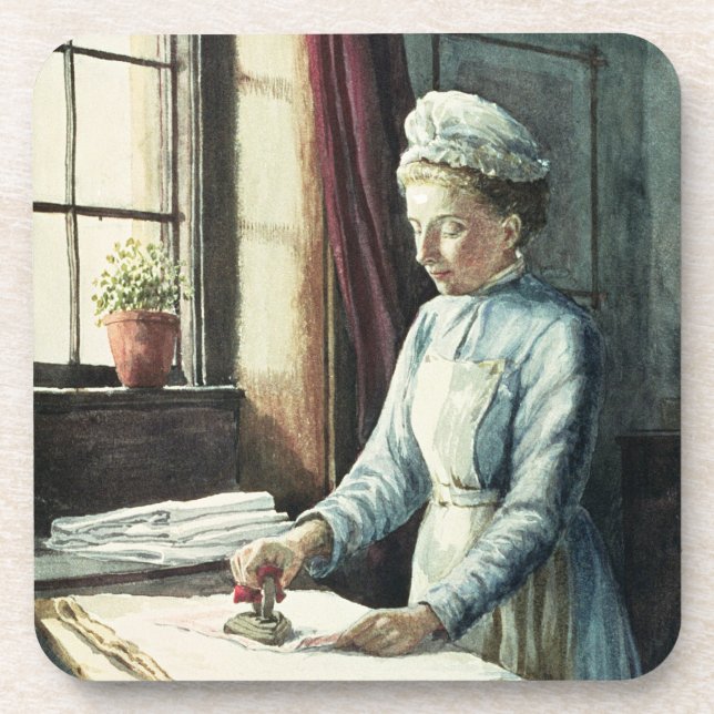 Laundry Maid, c.1880 Coaster (Front)