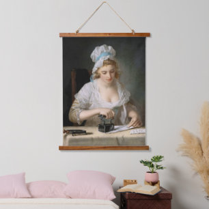 Laundry Maid Ironing by Henry Robert Morland Hanging Tapestry
