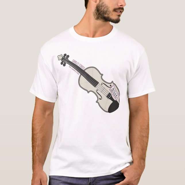 Laundry Mo's Violin White T-shirt (Front)