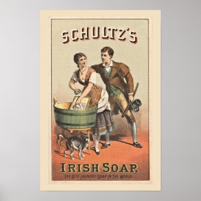 Laundry Poster Shultz Irish Soap (Front)