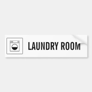 LAUNDRY ROOM BUMPER STICKER