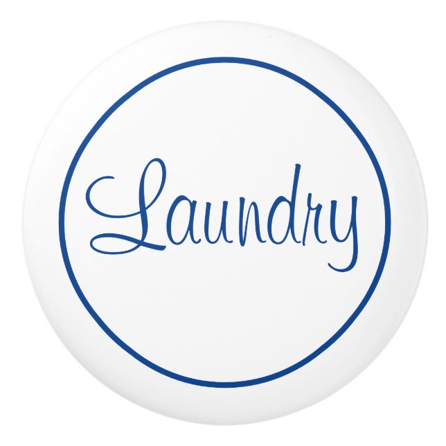Laundry Room Ceramic Knob (Front)