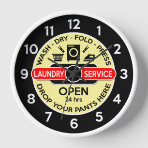Laundry Room Clock / Utility Room Clock
