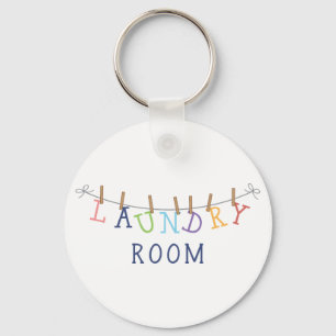 Laundry Room Hanging Key Ring