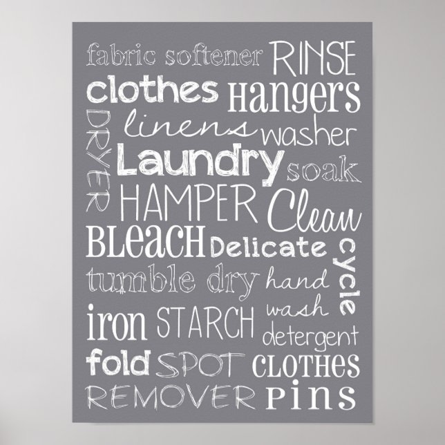 Laundry Room Poster (Front)