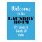 Laundry Room Poster Loads of Fun Blue White Black