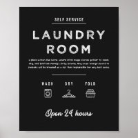 Laundry Room Sign, Utility Room Art Chalk Style 