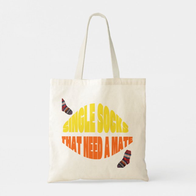 Laundry Room Single Socks Tote Bag (Back)