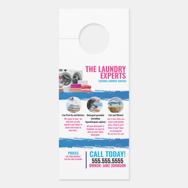 Laundry Service Door Hanger (Front)