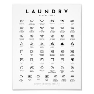Laundry Sign Symbols