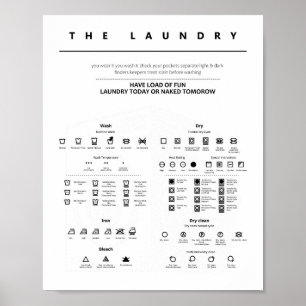 Laundry Sign Symbols