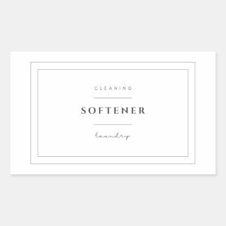 Laundry Softener Label Stickers