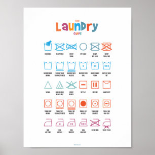 Laundry Symbol Guide Poster