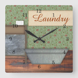 Laundry Wall Clock