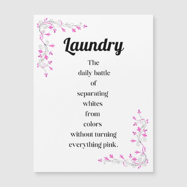 Laundry Wars The Daily Battle of Separating Whites (Front)