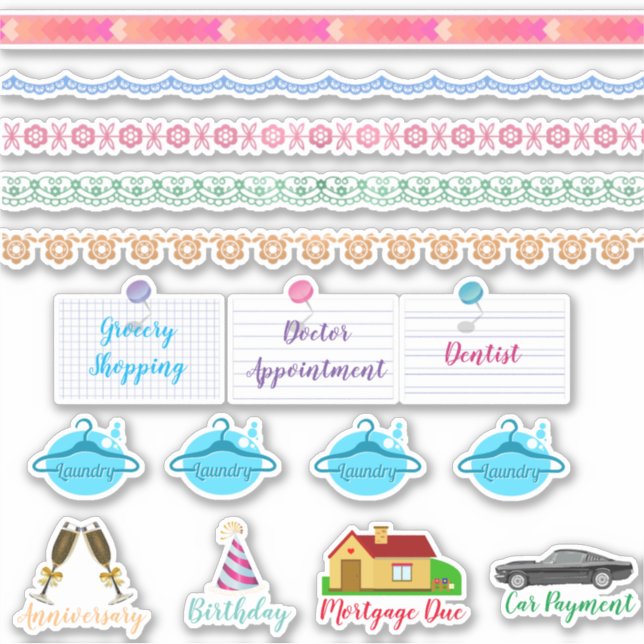 Laundry, Washi and More Decorative Planner (Front)