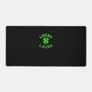 Laura Irish Family St. Patrick's Day - Lucky Laura Desk Mat