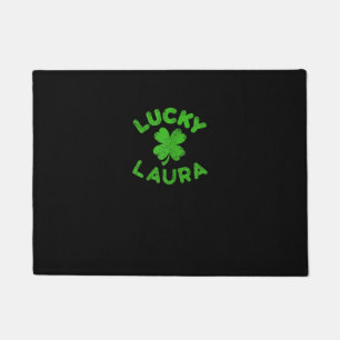 Laura Irish Family St. Patrick's Day - Lucky Laura Doormat