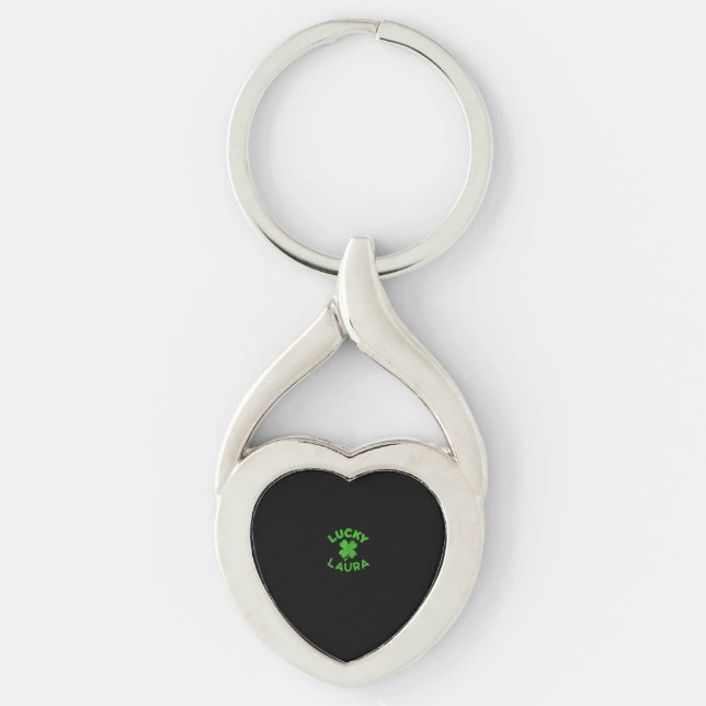 Laura Irish Family St. Patrick's Day - Lucky Laura Key Ring (Front)