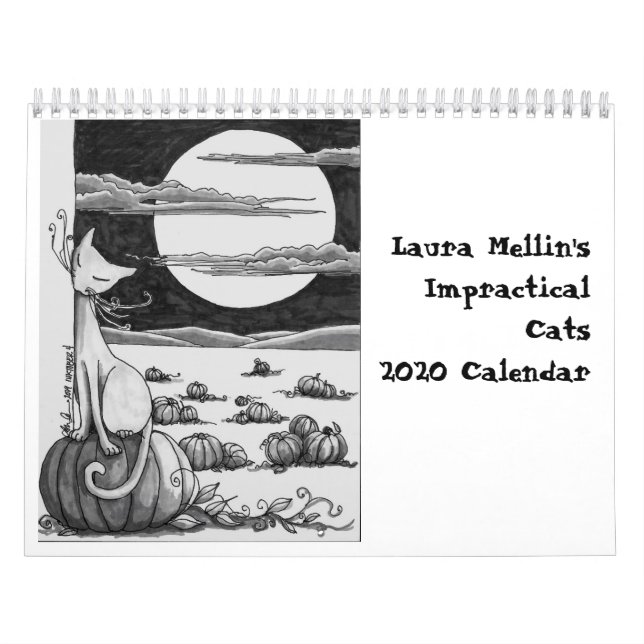 Laura Mellin's Impractical Cats 2020 calendar (Cover)