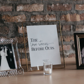 LAURA | Memorial Table Sign for Weddings & Events