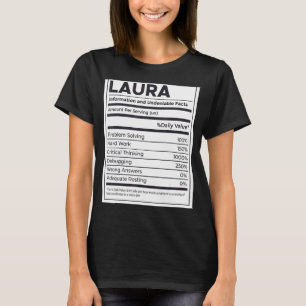 Laura Nutrition Information Problem Solving Hard T-Shirt