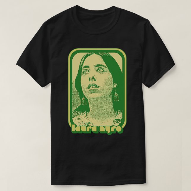 Laura Nyro Retro 70s Style Fan Art Design T-Shirt (Design Front)