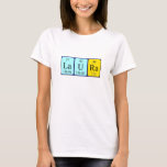 Laura periodic table name shirt<br><div class="desc">Laura spelled out as La U Ra (Lanthanum Uranium Radium) on a shirt for the scientist in you.</div>