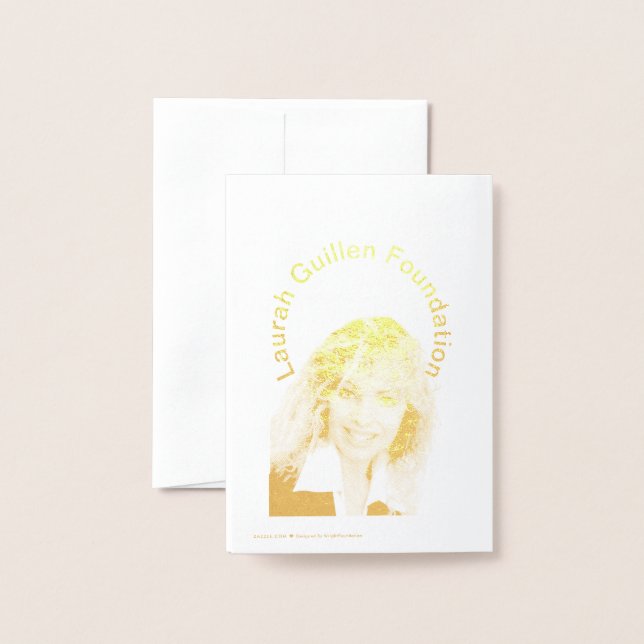 Laurah Guillen Foundation Thank You Foil Card (Back With Envelope)