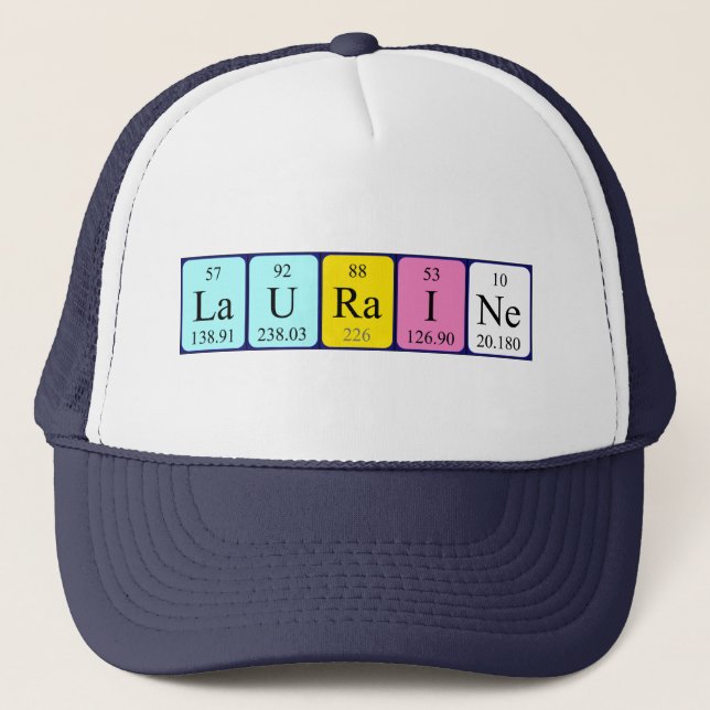 Lauraine periodic table name hat (Front)