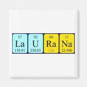 Laurana periodic table name magnet