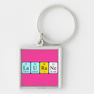 Laurane periodic table name keyring