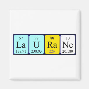 Laurane periodic table name magnet